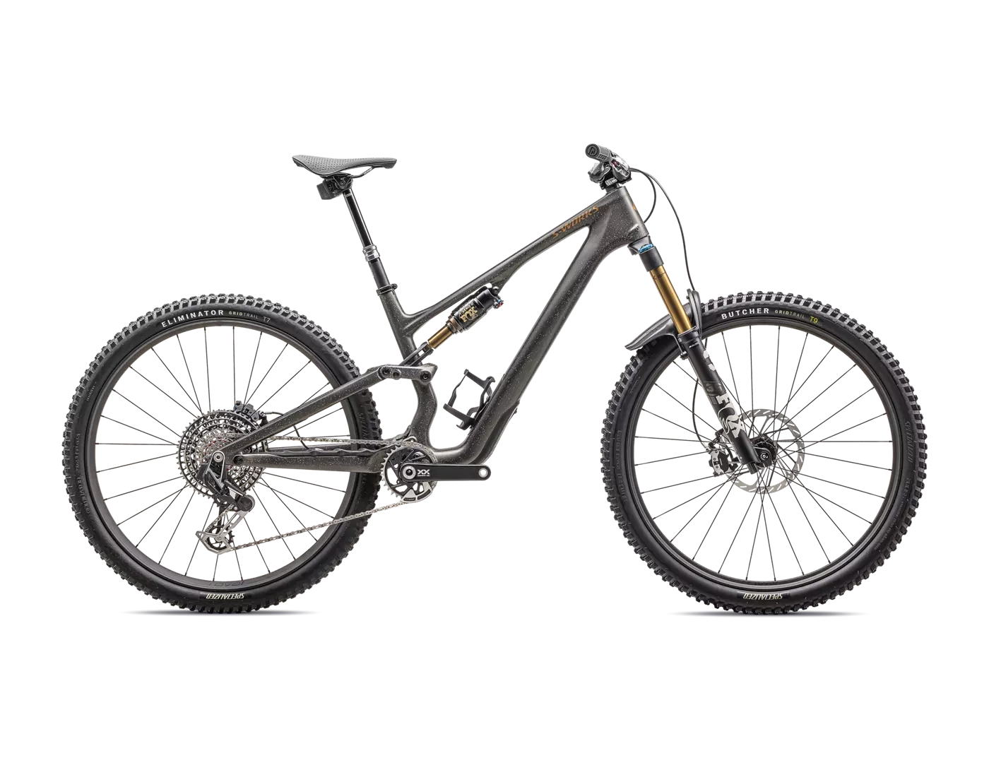 2025 Specialized S-Works Stumpjumper 15 29/27.5" Bike - S2, Satin Gunmetal / Clay / White Mtn / Dove Grey / Gloss Bronze