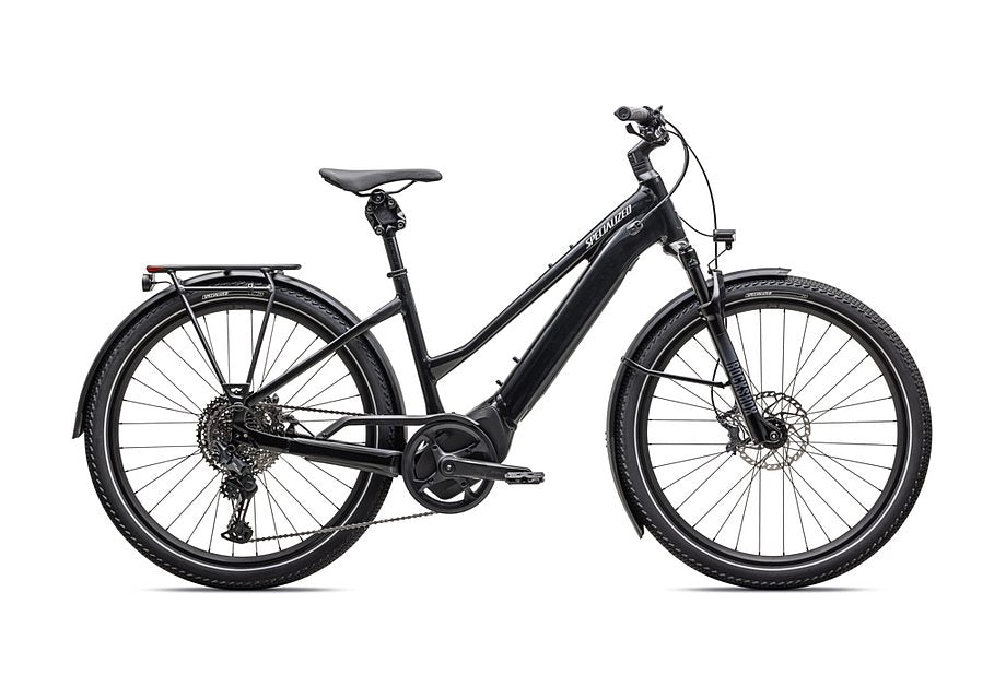 2025  vado 5.0 step through ul bike gloss castblack / satin silver reflective m