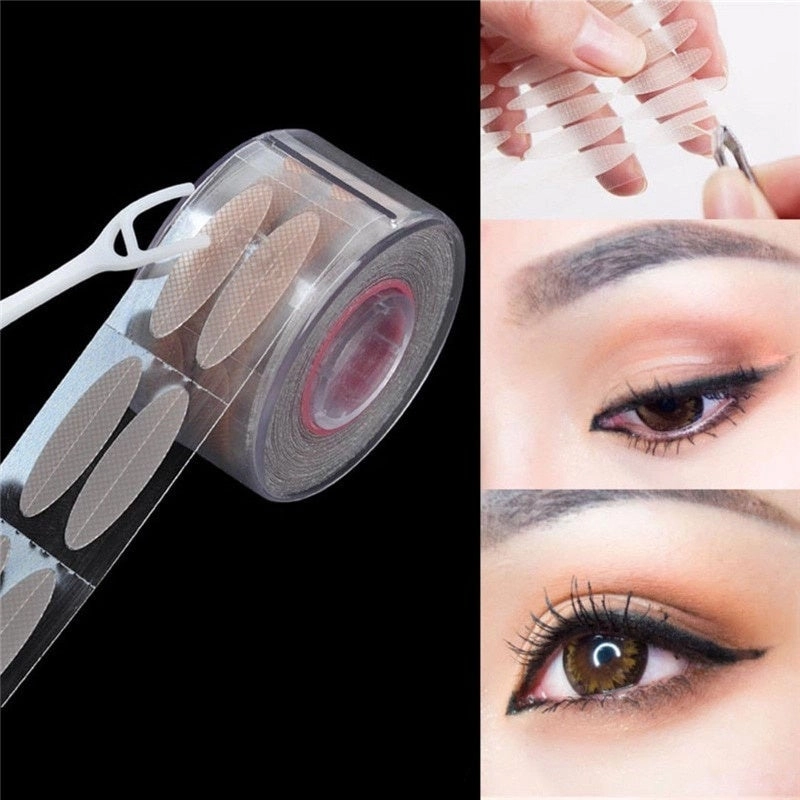 600PCS Invisible Eyelid Sticker Lace Eye Lift Strips Double Eyelid Tape