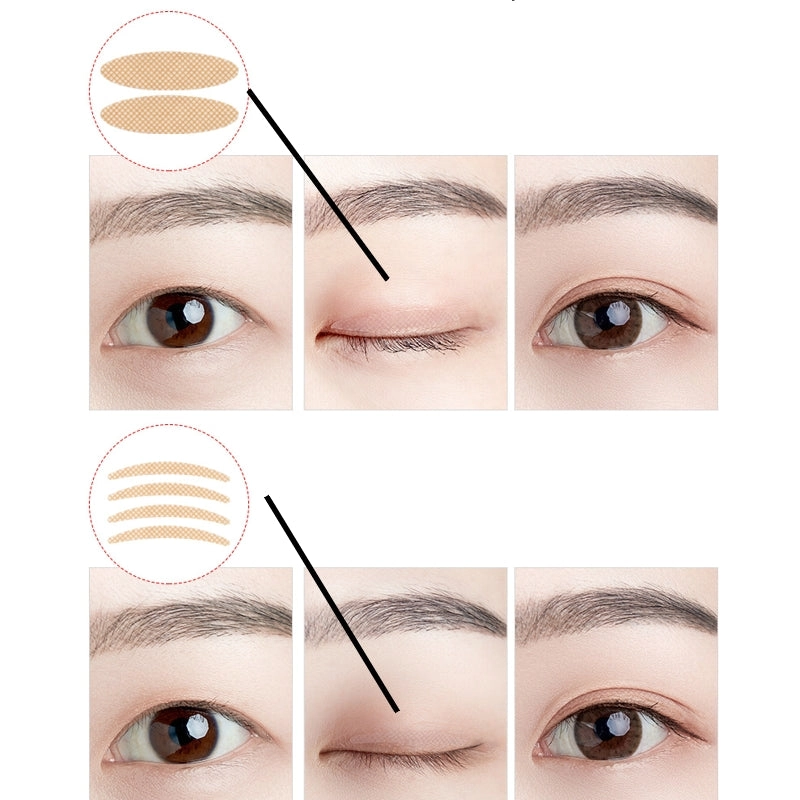 600PCS Invisible Eyelid Sticker Lace Eye Lift Strips Double Eyelid Tape