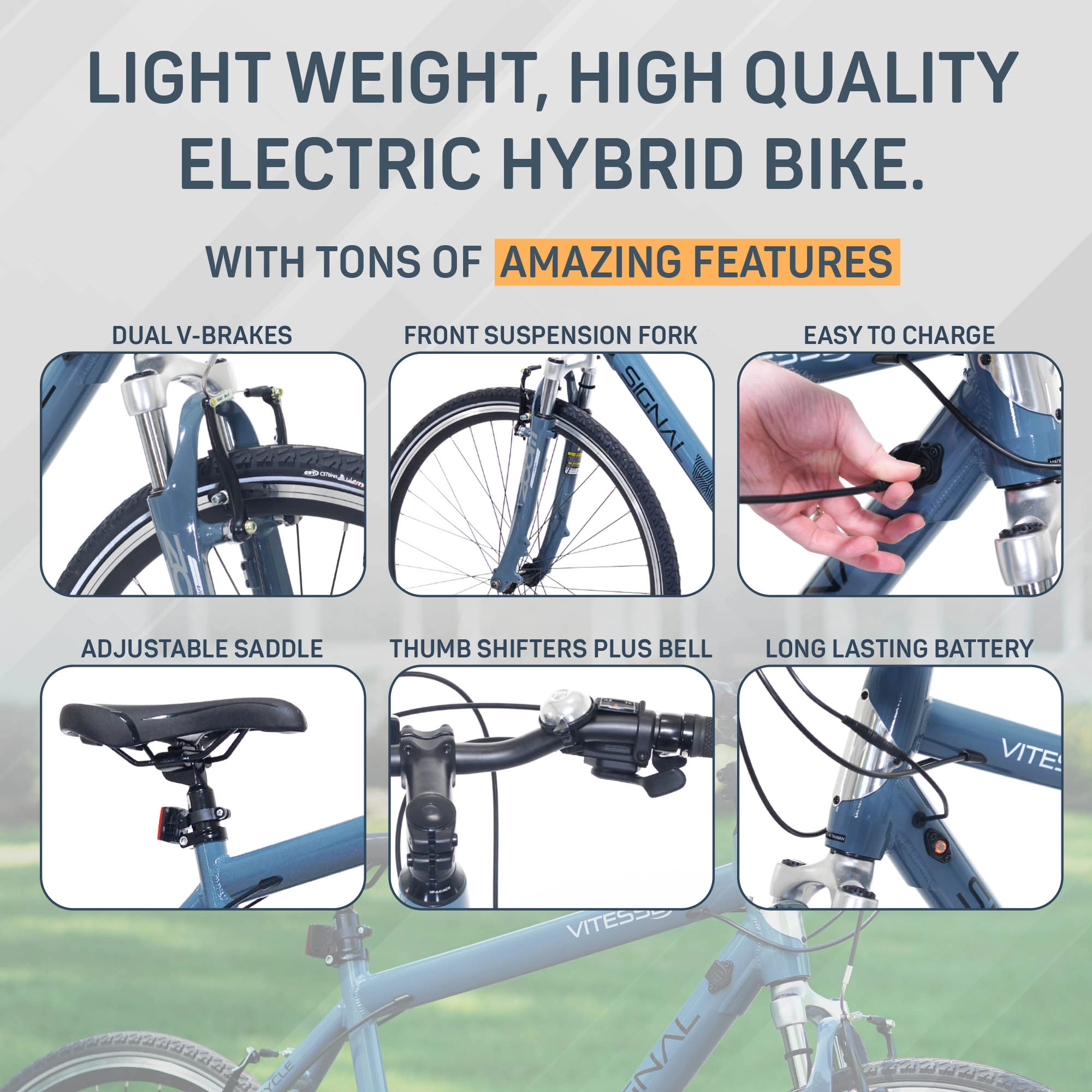 700C VITESSE SIGNAL | ELECTRIC HYBRID BIKE