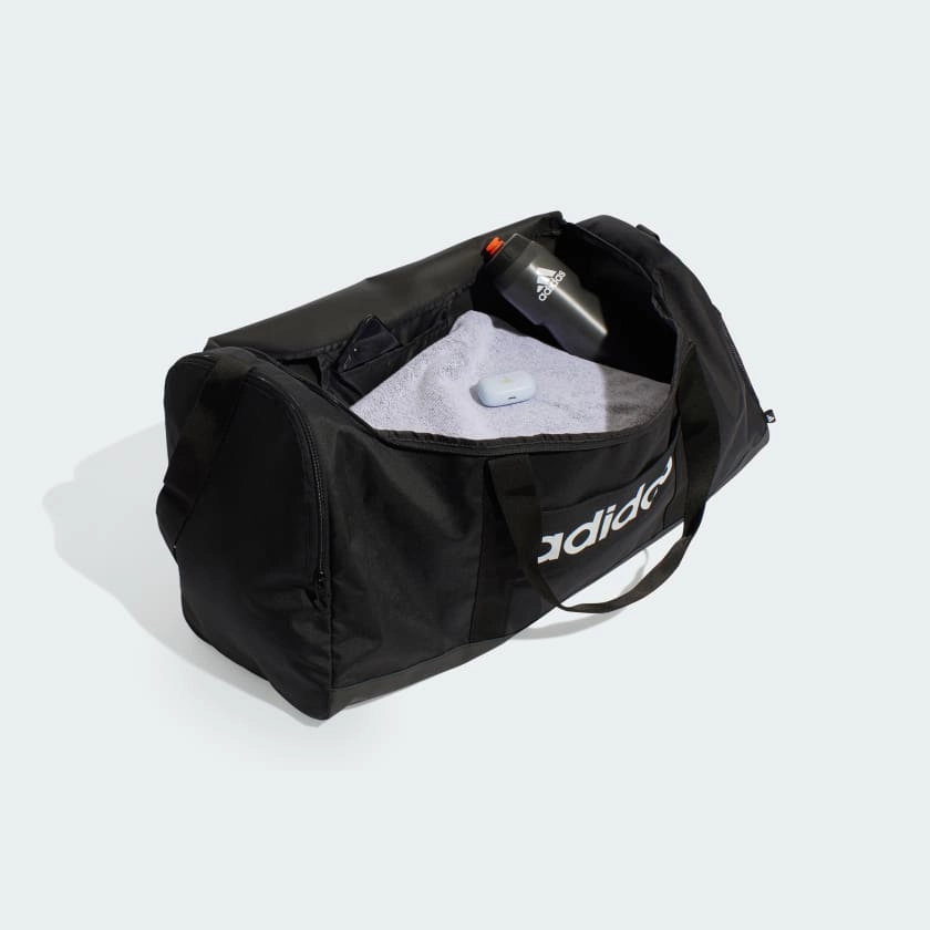 ADIDAS LINEAR DUFFLE BLACK/WHITE LARGE BAG