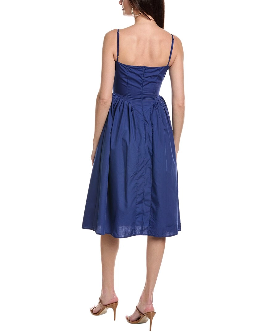 & Rouge Poplin Midi Dress