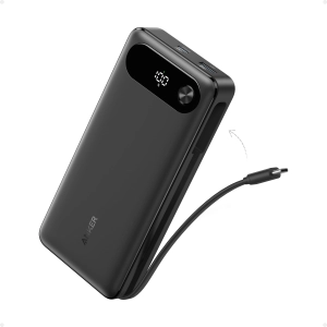 Anker Power Bank (20K, 87W, Built-In USB-C Cable) | Customizable