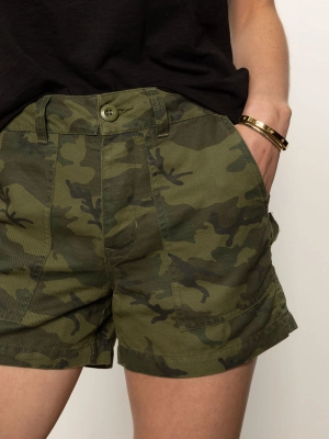 Army Semi High Rise Short Rambler Camo