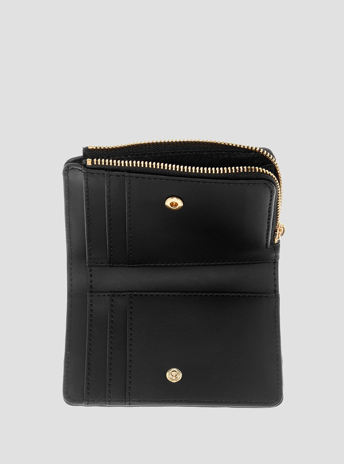 Black Laurel Zip Card Case Wallet