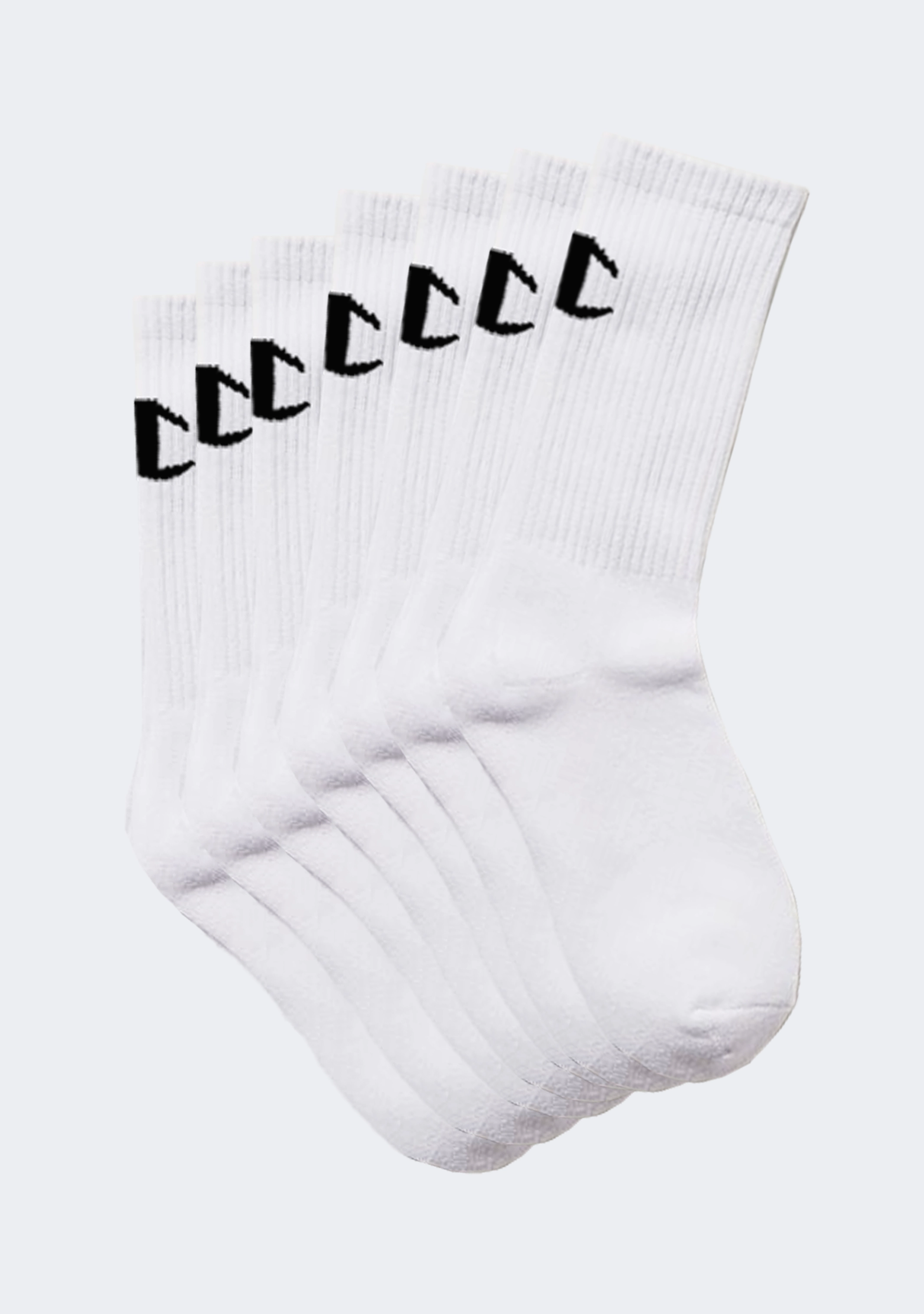 Champion Kids’ Crew Socks White (7 Pack)