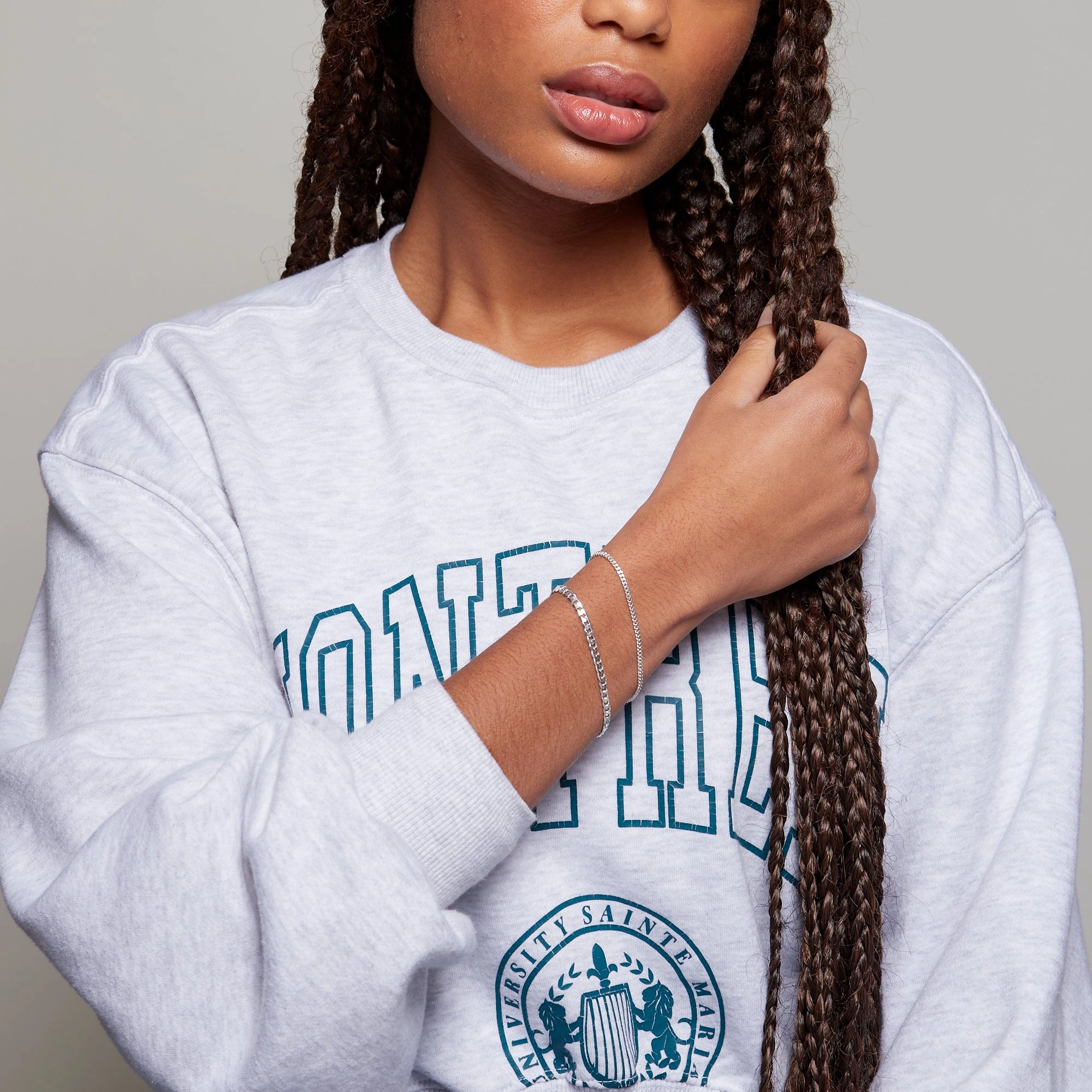 Cuban Bracelet in Silver for her