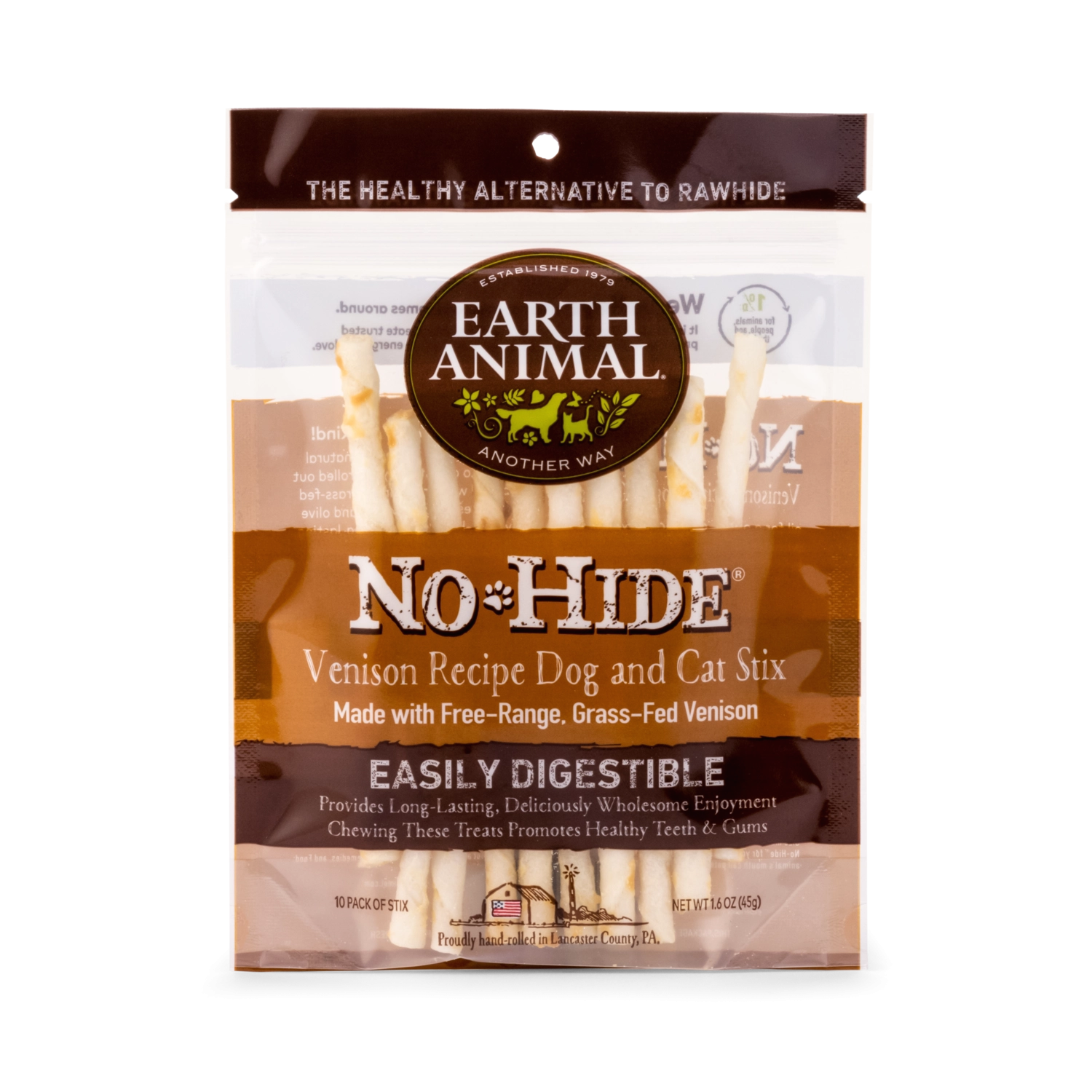 Earth Animal Venison No-Hide Dog and Cat Stix