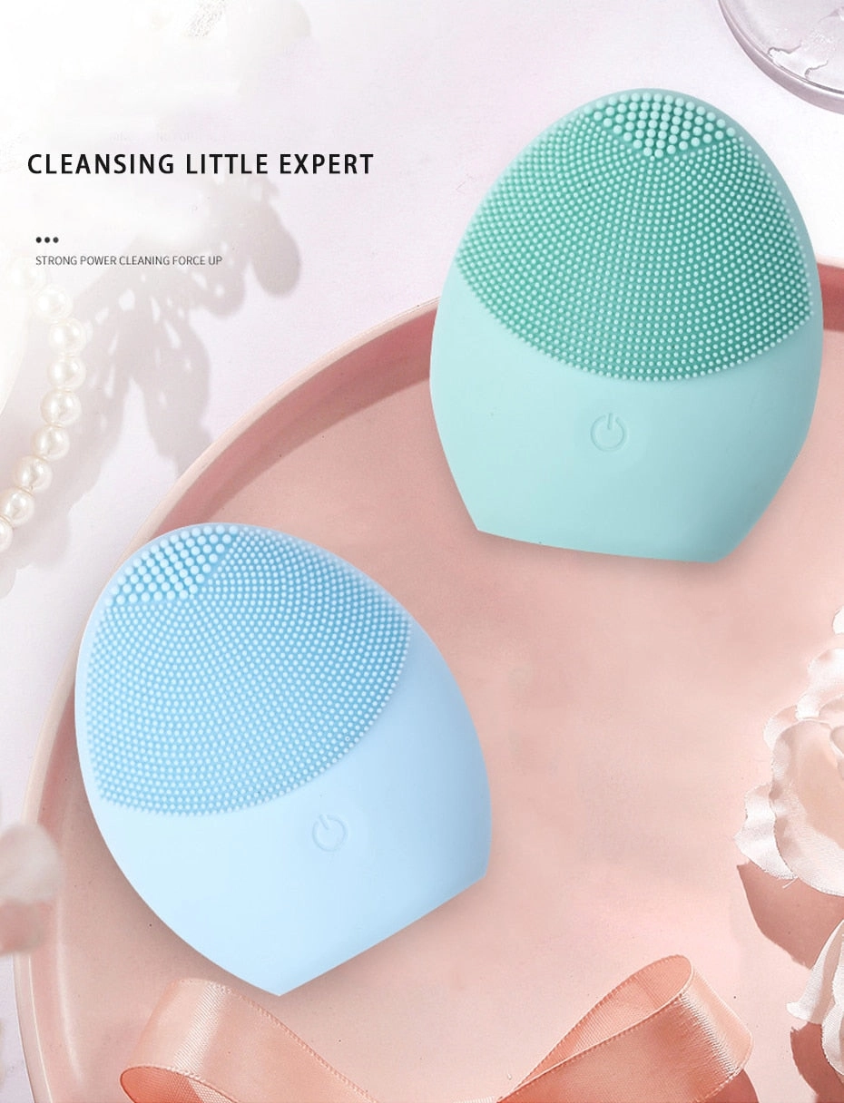 Electric Facial Cleanser Skin Deep Washing Massage Brush