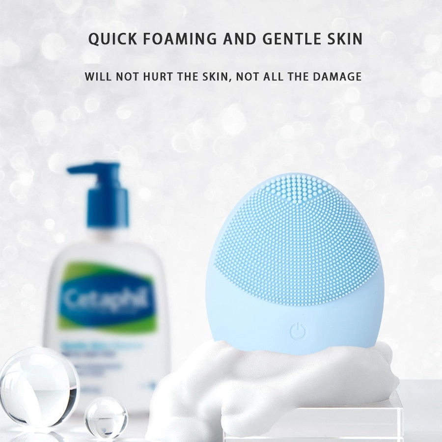 Electric Facial Cleanser Skin Deep Washing Massage Brush