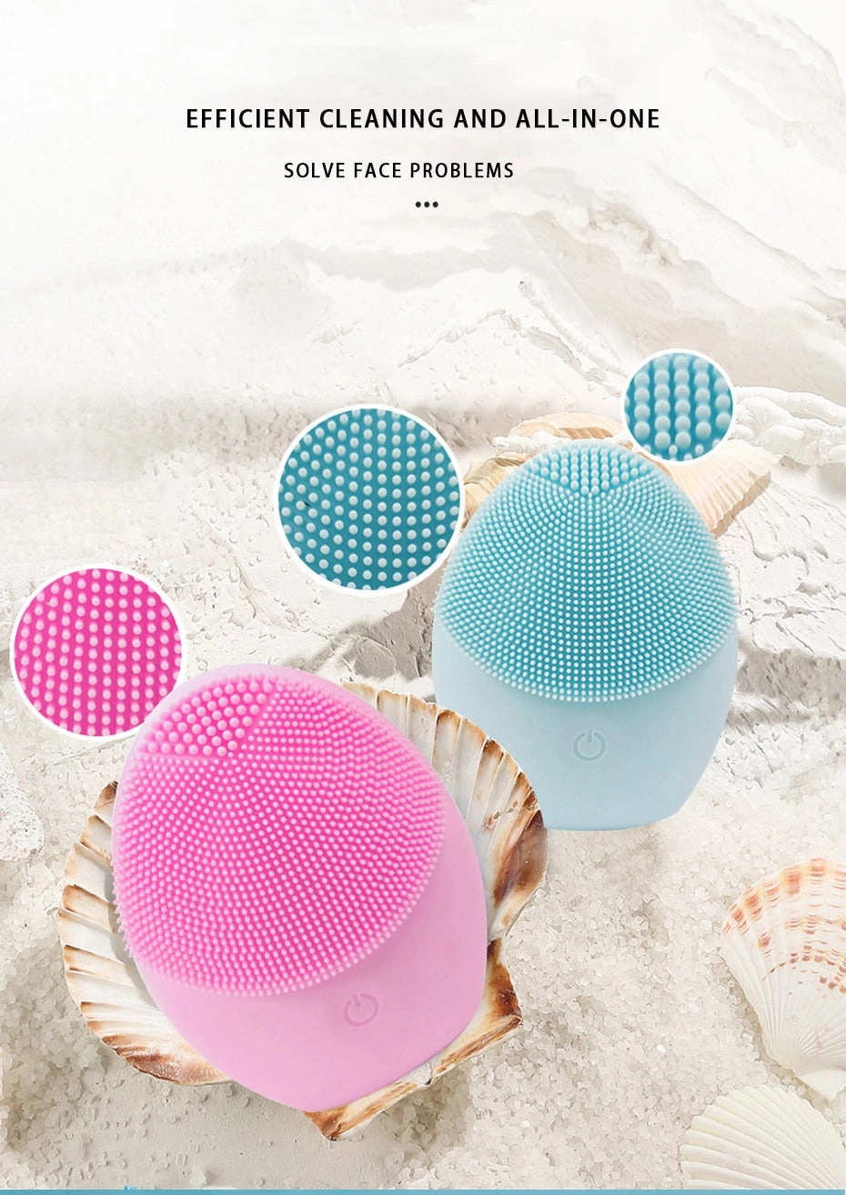 Electric Facial Cleanser Skin Deep Washing Massage Brush