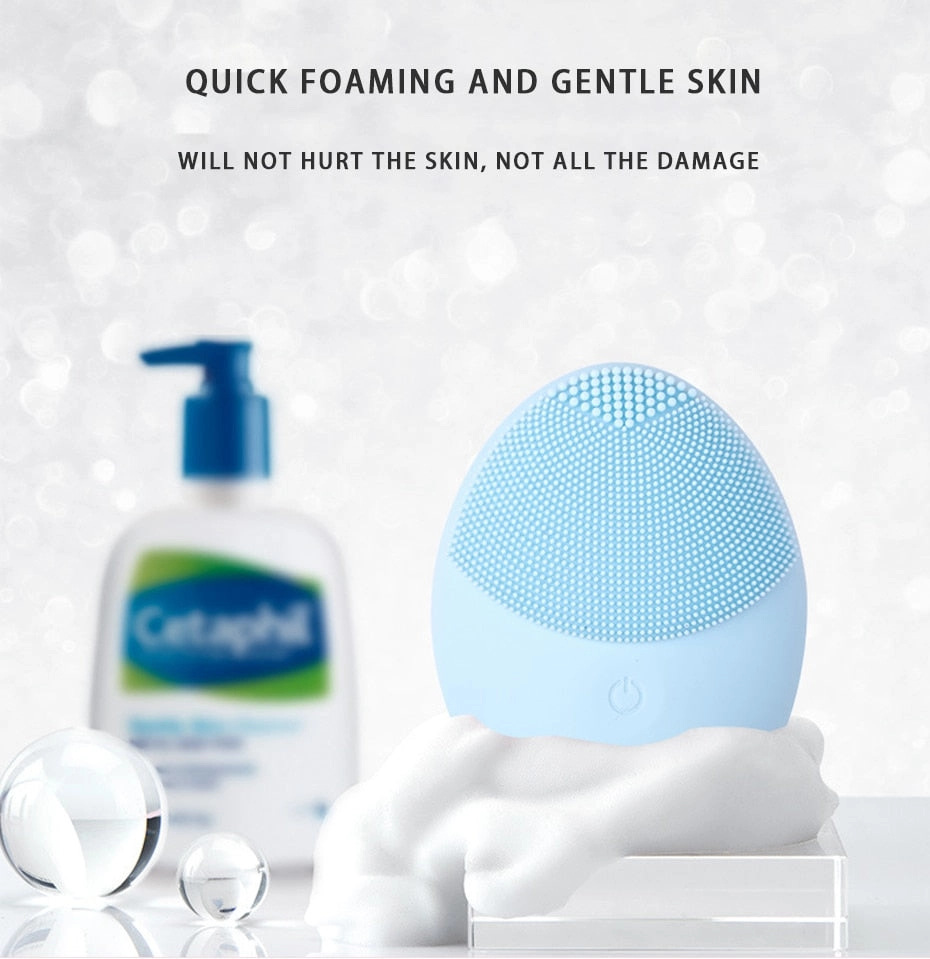 Electric Facial Cleanser Skin Deep Washing Massage Brush