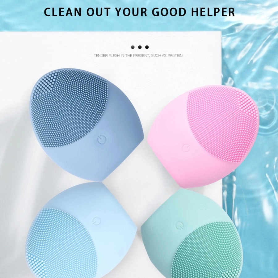 Electric Facial Cleanser Skin Deep Washing Massage Brush