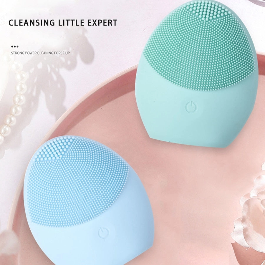 Electric Facial Cleanser Skin Deep Washing Massage Brush