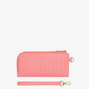 Everyday Leather Slimline Wallet -- Electric Peach