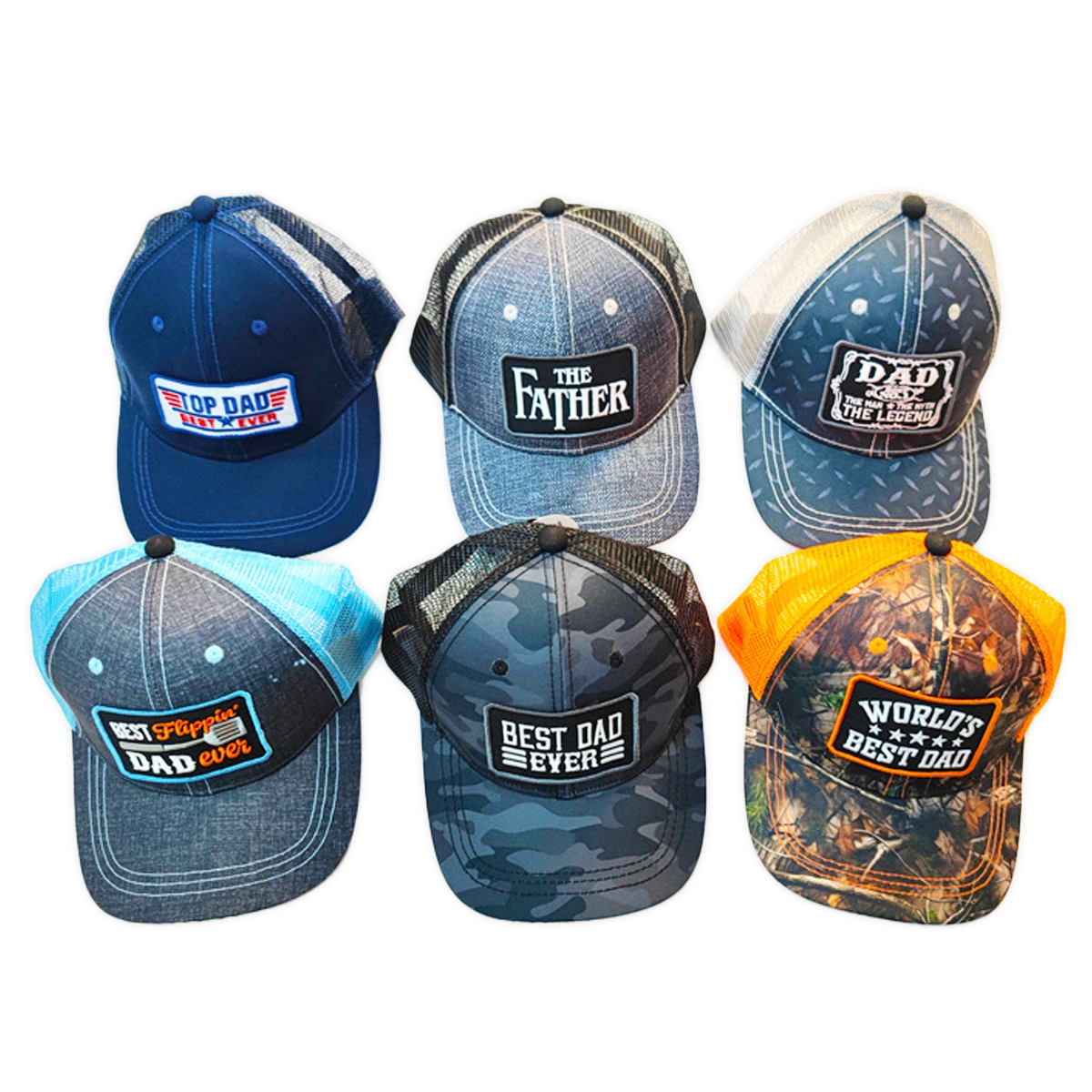 Father's Day Trucker Hat - 6 Pieces Per Pack 24808B
