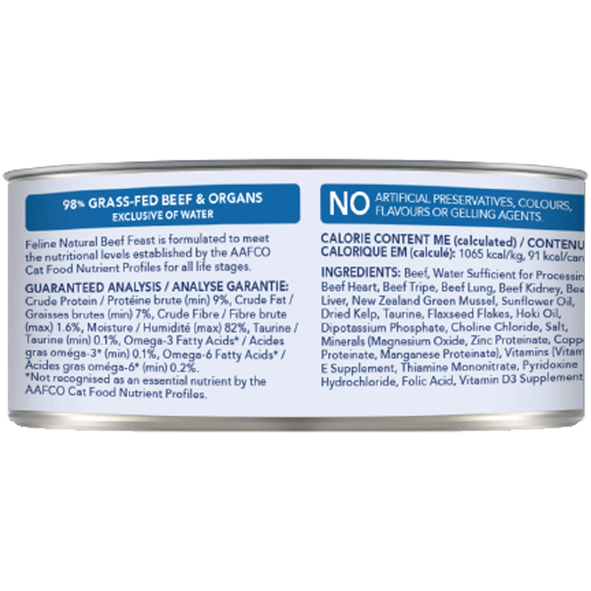 Feline Natural Canned Beef Feast Cat Food