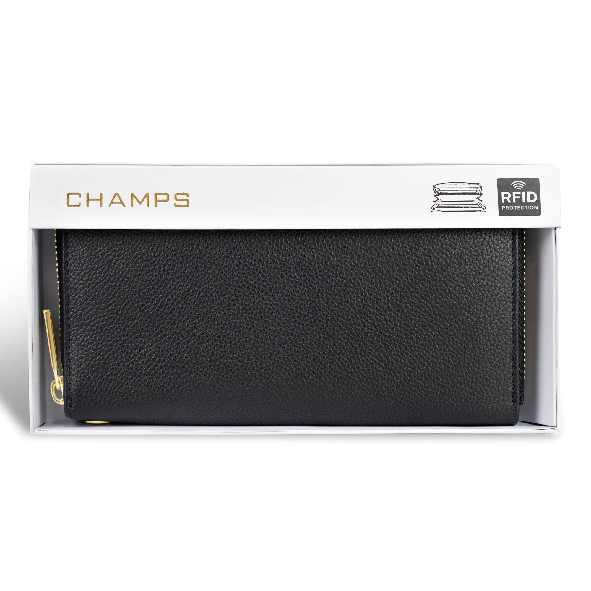 Gala / Leather Zip-Clutch Wallet *Drop Ship*
