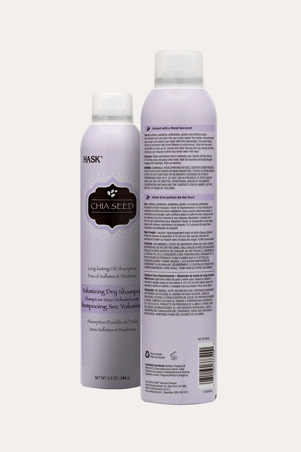 HASK CHIA SEED VOLUMING DRY SHAMPOO 6.5oz