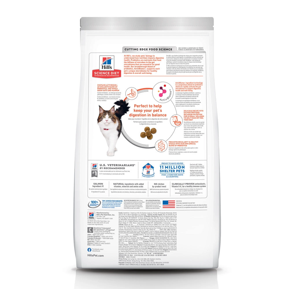 Hill's Science Diet Adult Perfect Digestion Salmon Dry Cat Food