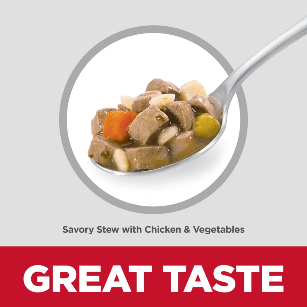 Hill's Science Diet Small & Toy Breed Puppy Savory Chicken & Vegetable Stew Dog Food Trays