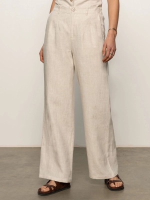 Hopper Semi High Rise Pant Flax