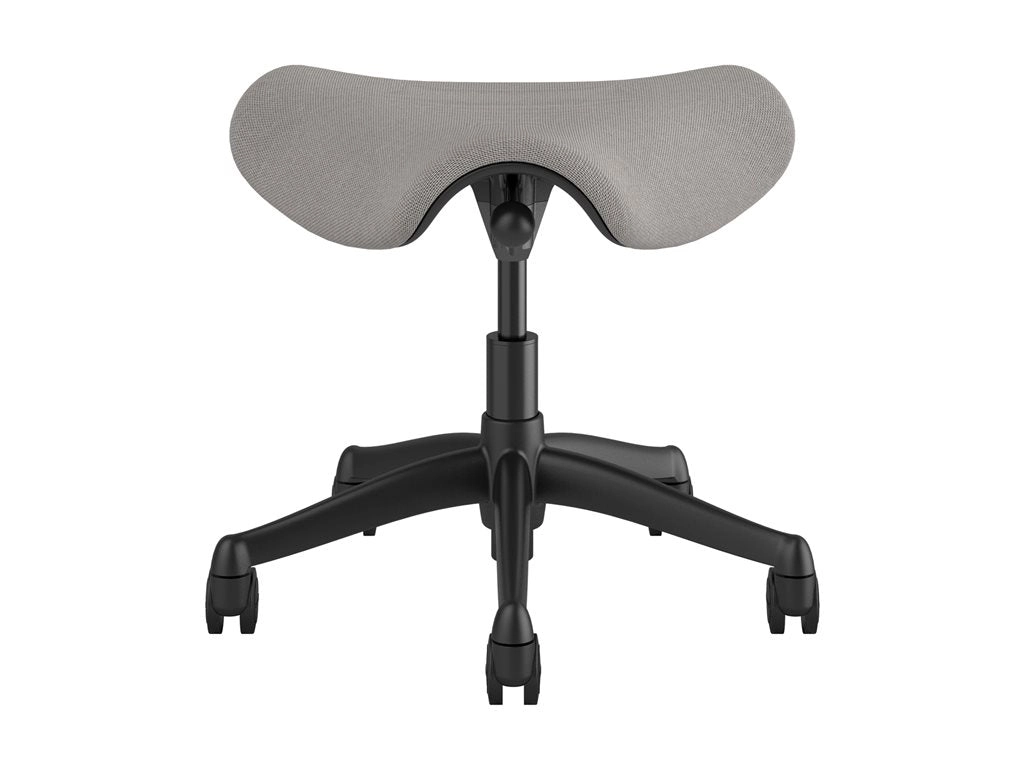 Humanscale Freedom - Stool - ergonomic - saddle - swivel - Corde 4 fabric - black F300GCF10FTHCSC