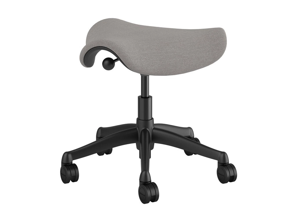 Humanscale Freedom - Stool - ergonomic - saddle - swivel - Corde 4 fabric - black F300GCF10FTHCSC