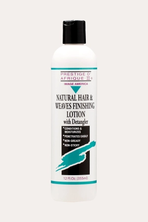 IMAGE AMERICA - PRESTIGE D' AFRIQUE II NATURAL HAIR & WEAVES FINISHING LOTION WITH DETANGLER  12oz