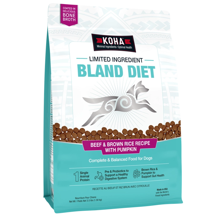 KOHA Limited Ingredient Bland Diet Beef & Brown Rice Recipe with Pumpkin Dry Dog Food
