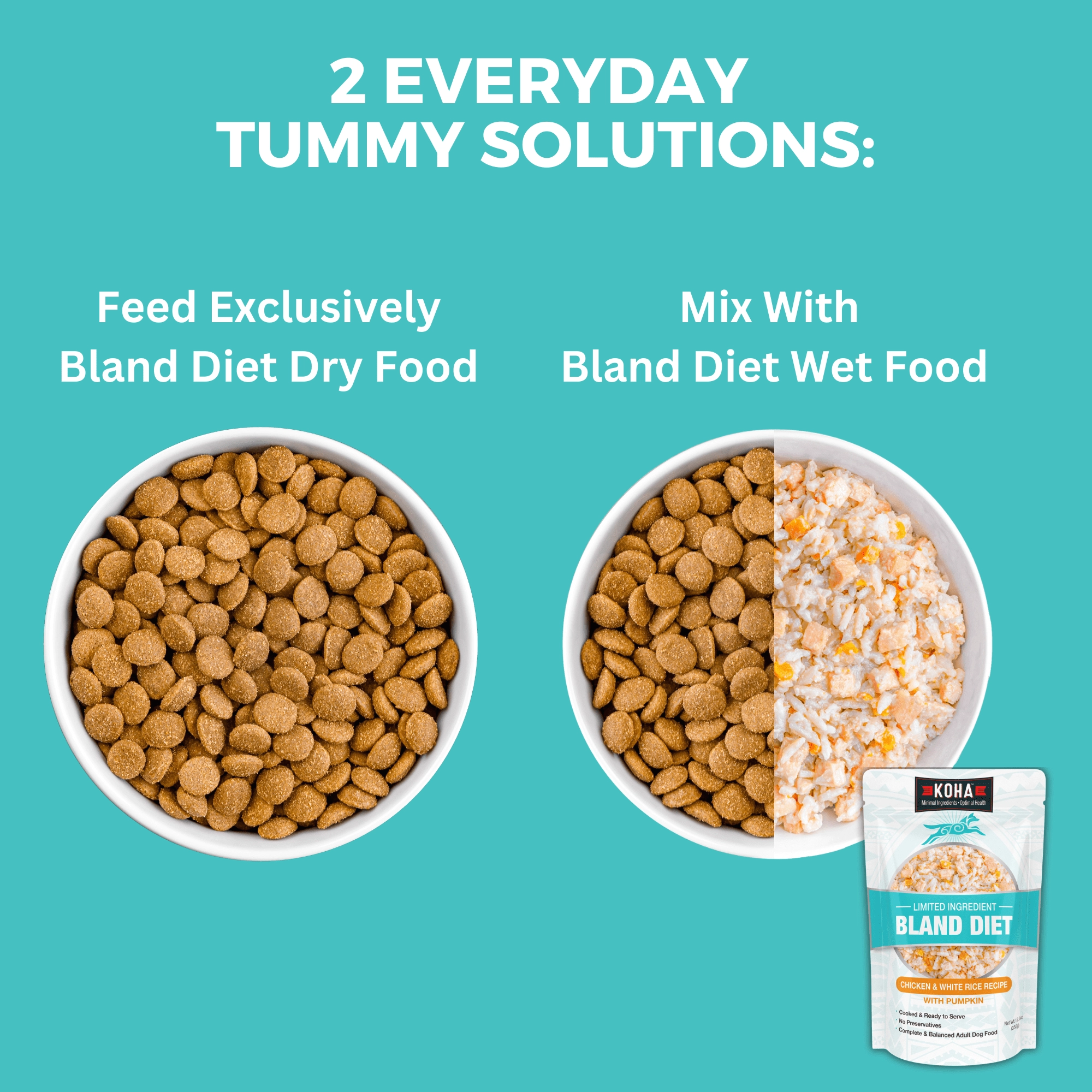 KOHA Limited Ingredient Bland Diet Chicken & Brown Rice Recipe with Pumpkin Dry Dog Food