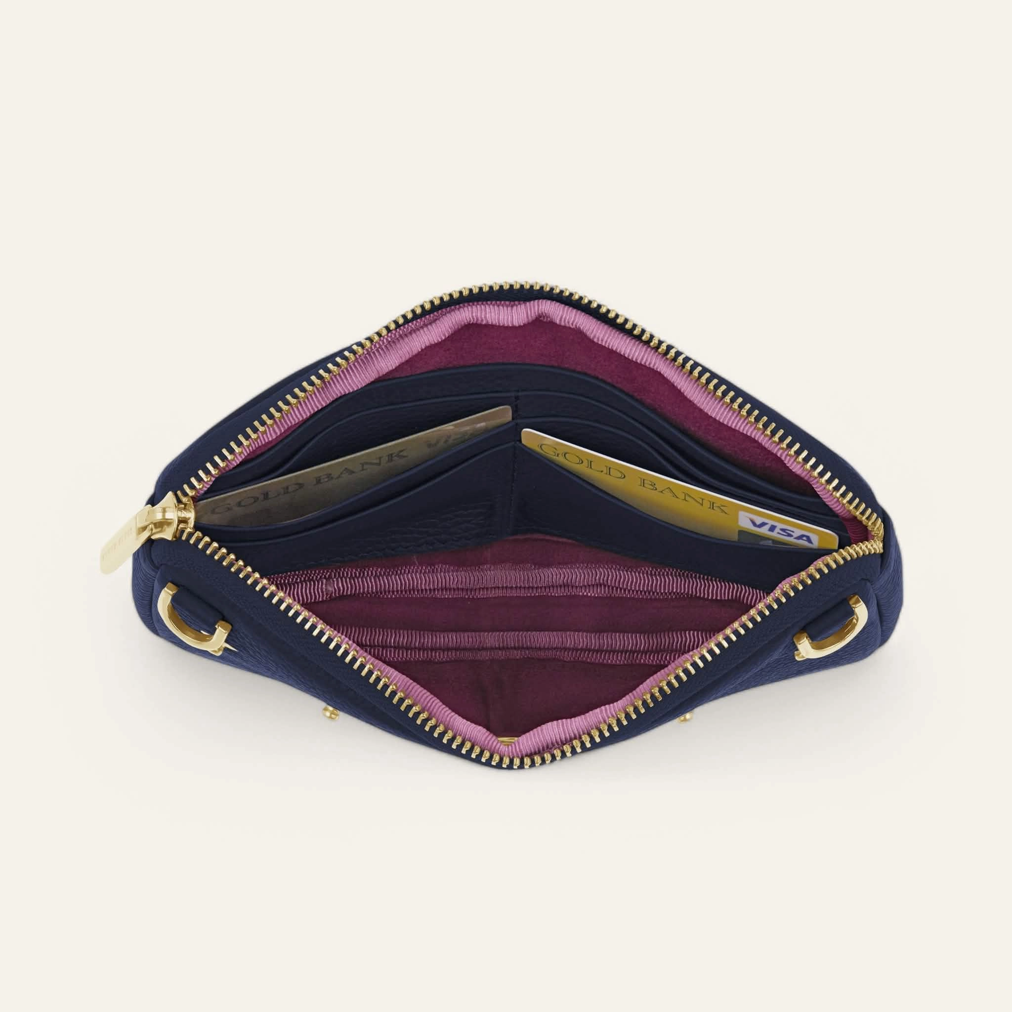 Millie Pouch | Space with Gold hardware