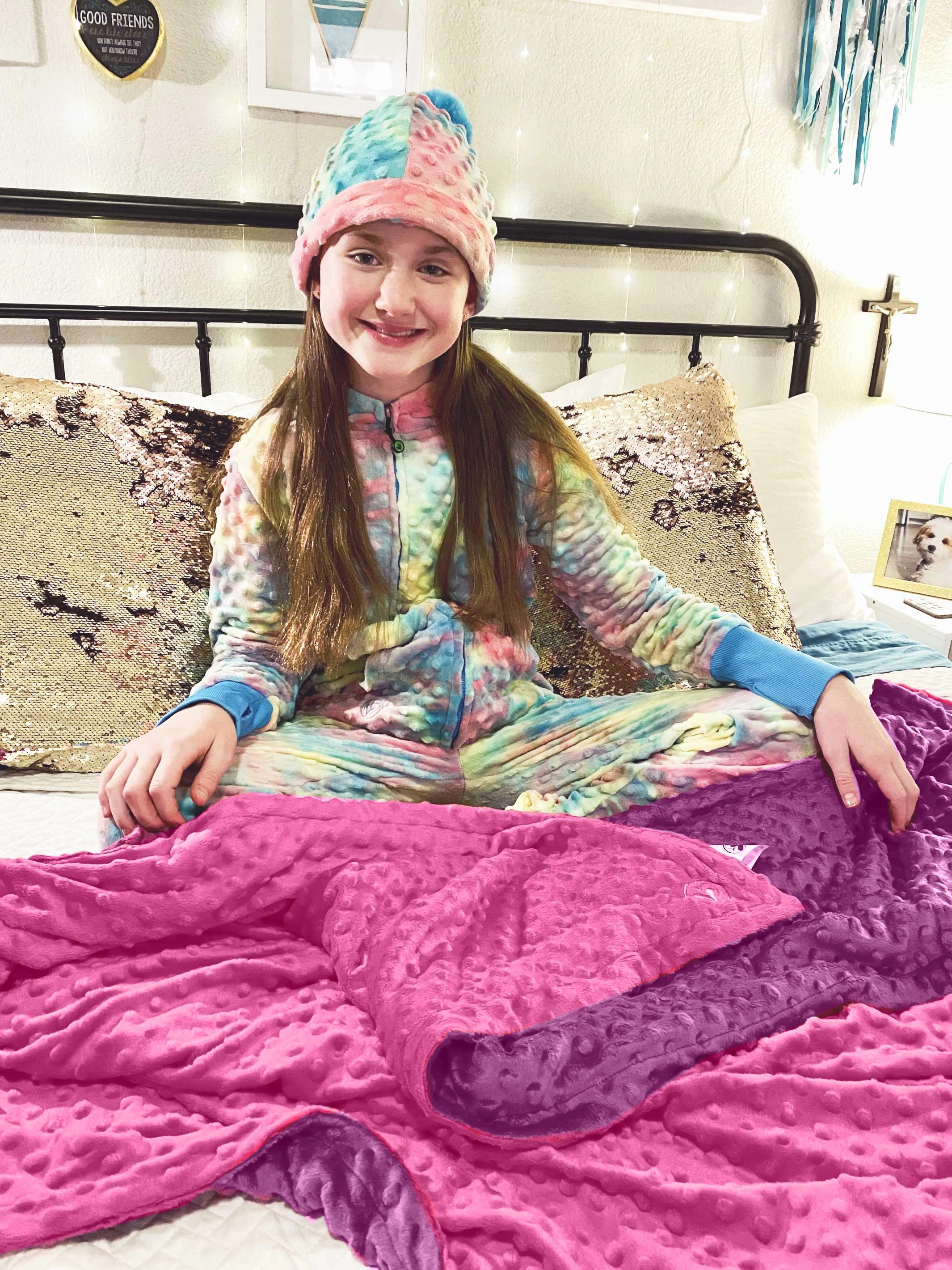 Minky Bubble Blanket - Reversible