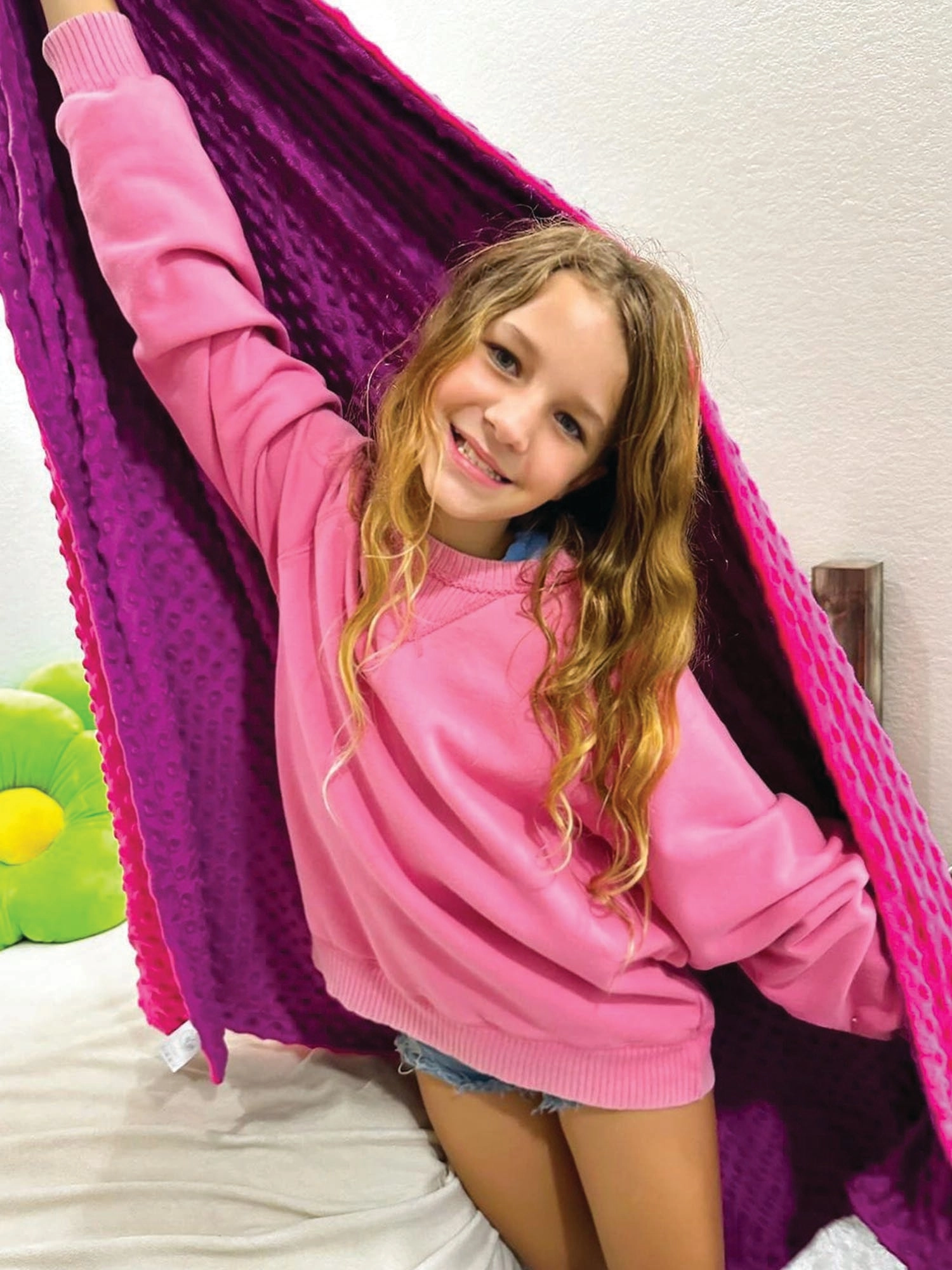Minky Bubble Blanket - Reversible