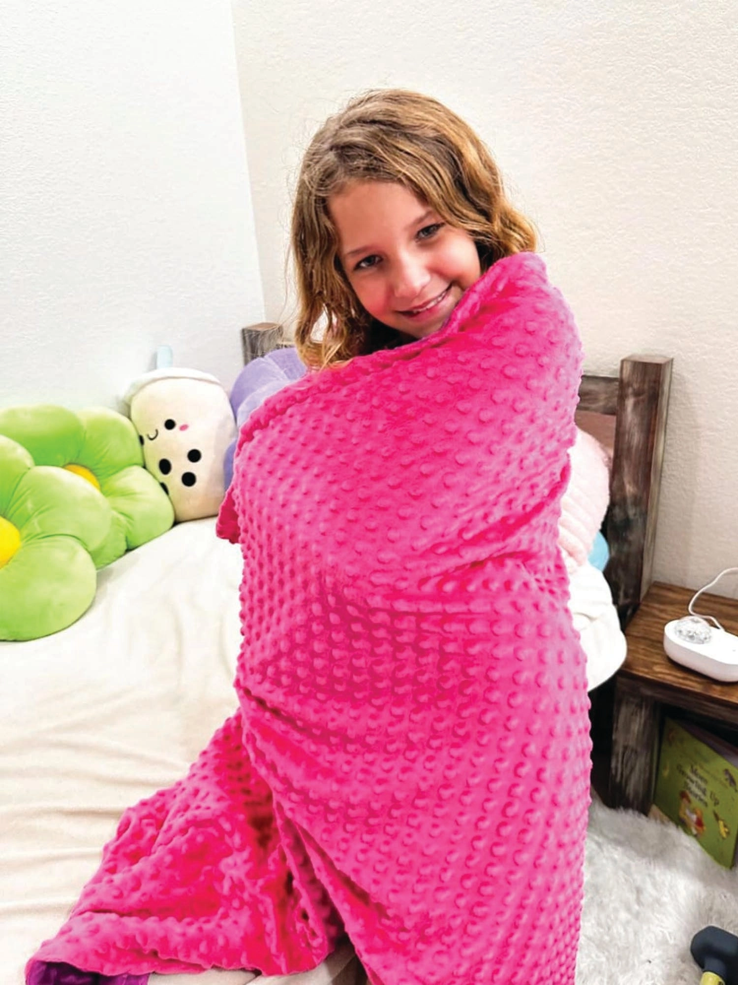 Minky Bubble Blanket - Reversible