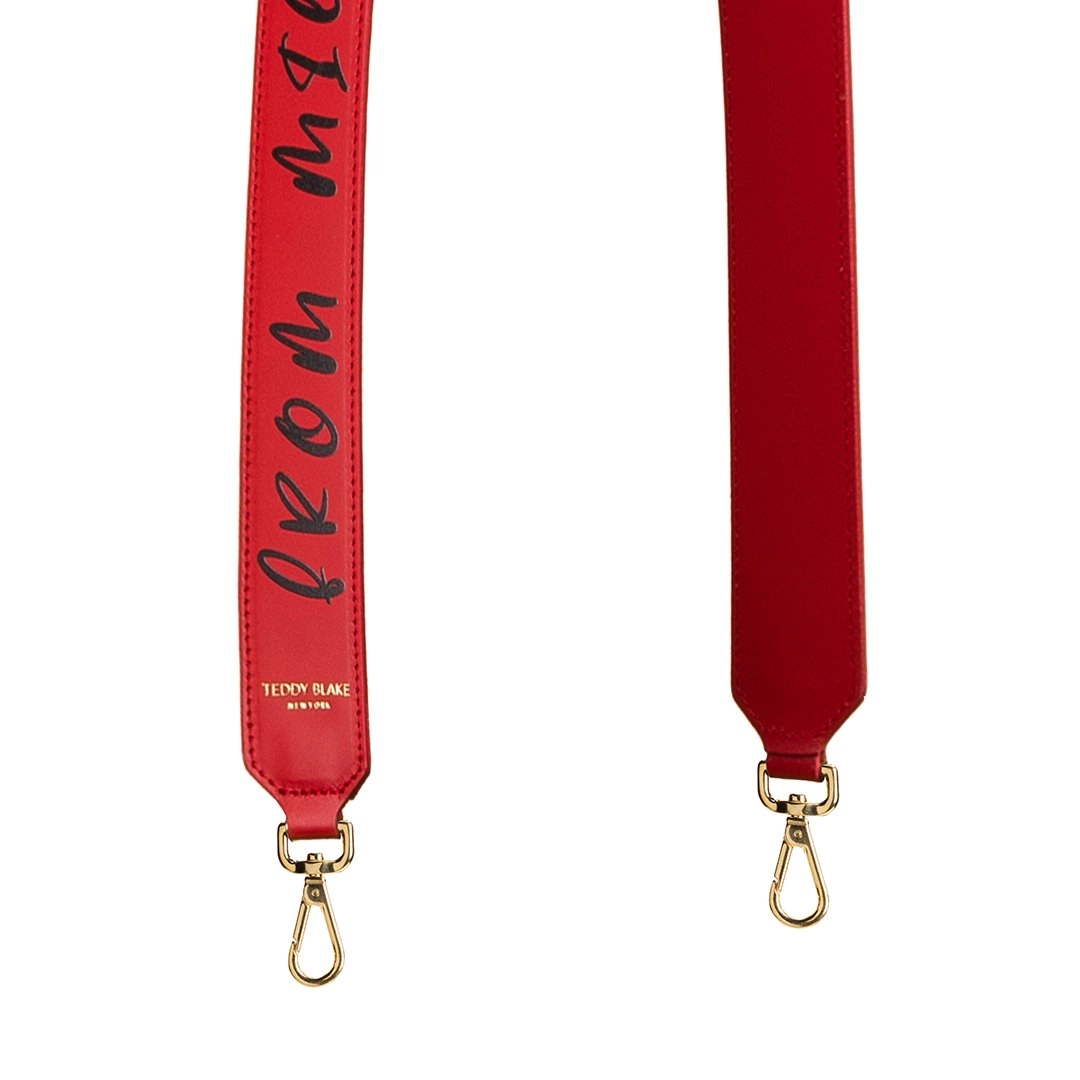 Mitony Leather Strap  - Red&Black