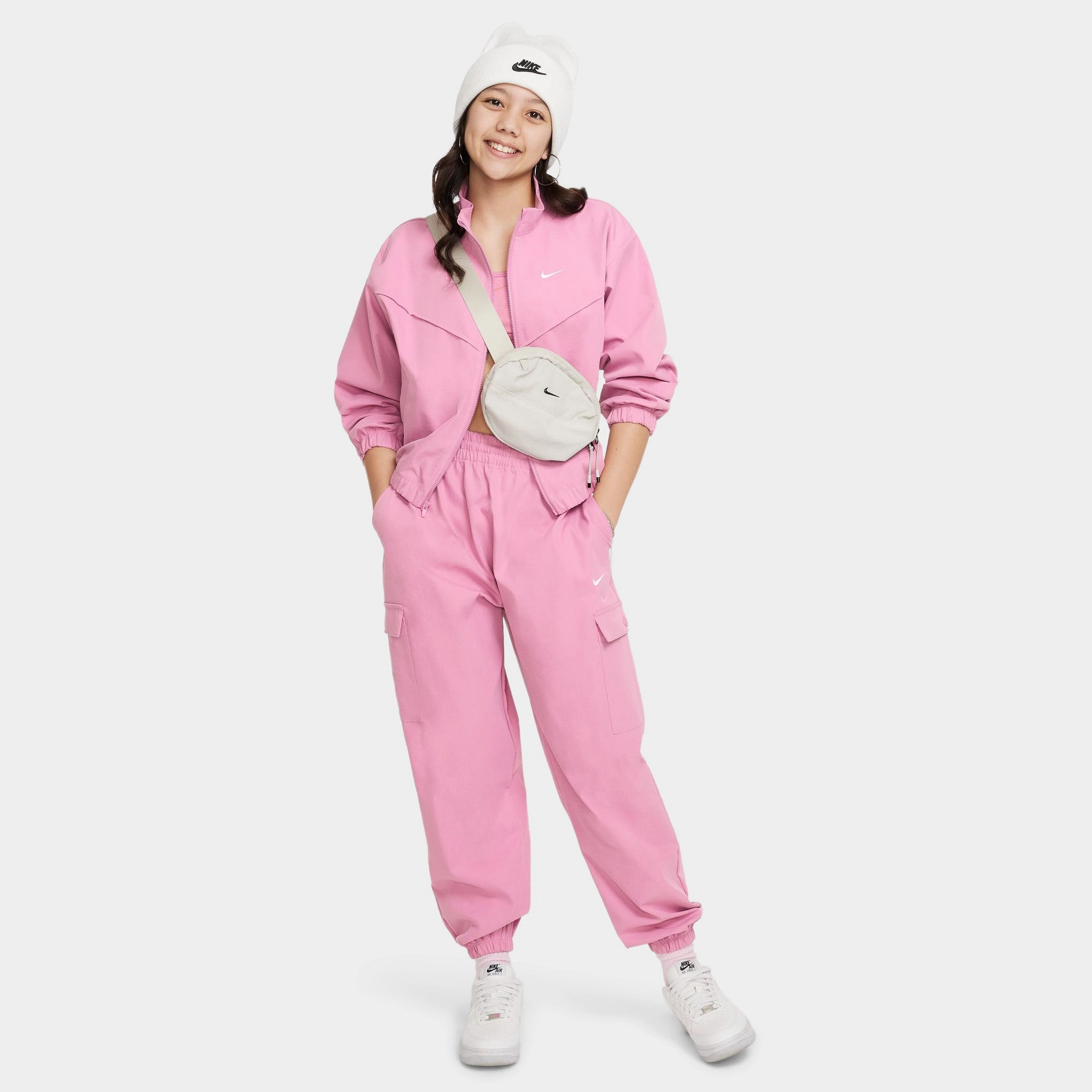 Nike Sportswear Junior Girls' Cargo Pants Magic Flamingo / W