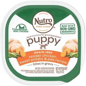Nutro Puppy Tender Chicken & Rice Recipe Cuts In Gravy Dog Food Trays