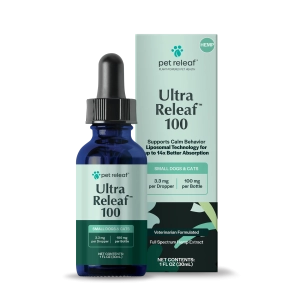Pet Releaf Ultra Releaf Hemp Oil 100 For Small Dogs & Cats