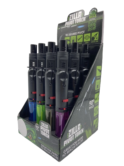 Pivot Head Torch Stick Lighter - 12 Pieces Per Retail Ready Display 23026