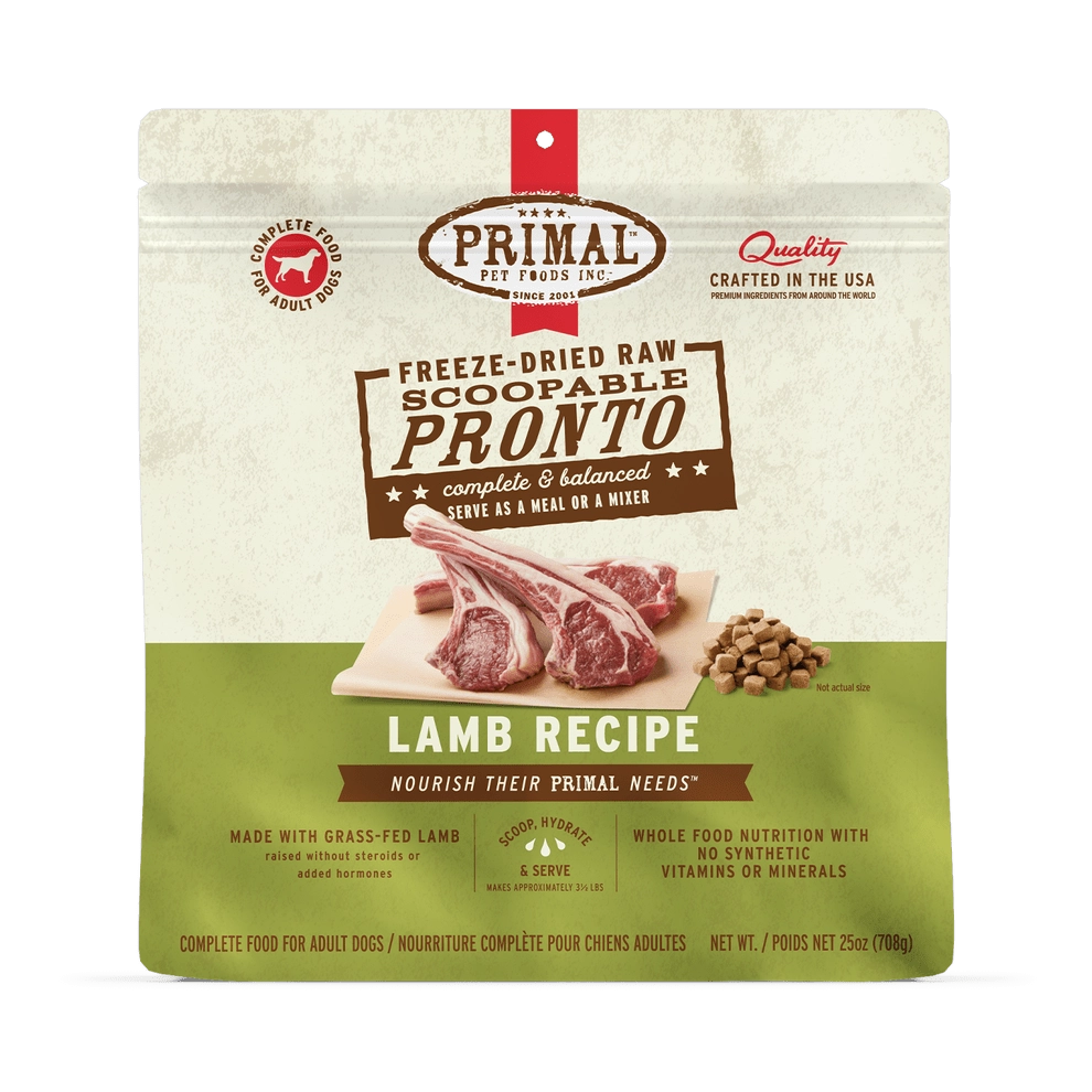 Primal Pronto Lamb Recipe Freeze-Dried Raw Dog Food