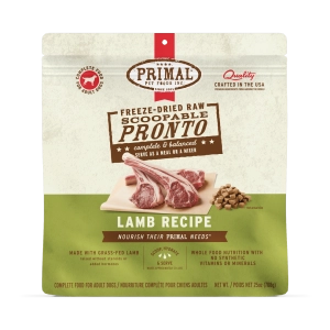 Primal Pronto Lamb Recipe Freeze-Dried Raw Dog Food