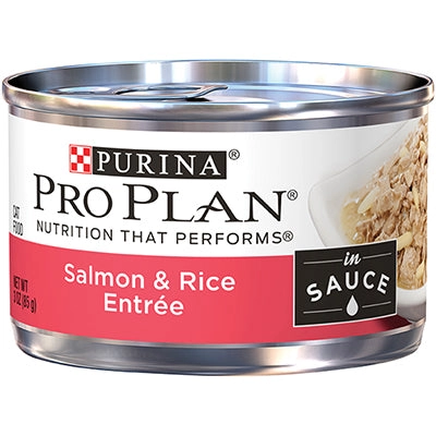 Purina Pro Plan Adult Salmon & Rice Entree in Sauce Canned Cat Food