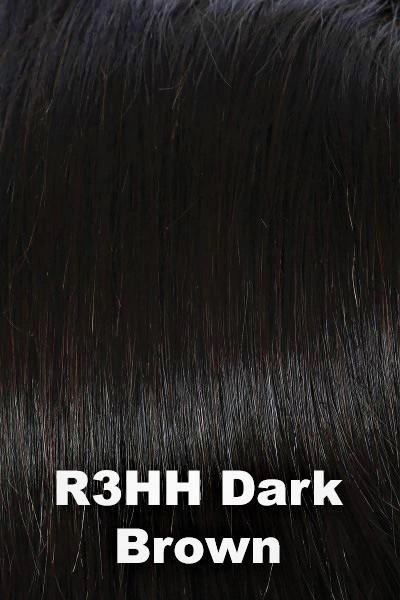 Sale - Raquel Welch Toppers - Charmed Life 12" Human Hair - Color: Dark Brown (R3HH)