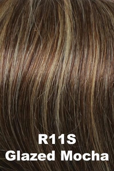 Sale - Raquel Welch Toppers - Gilded 12" Human Hair - Color: Glazed Mocha (R11S )