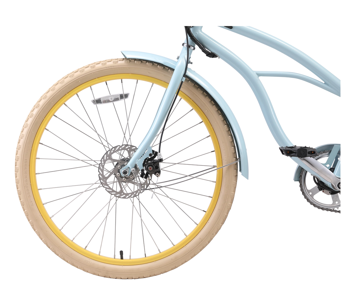 sixthreezero Around the Block Women's NEW 26" 500W 7-Speed Beach Cruiser Bicycle with Rear Rack