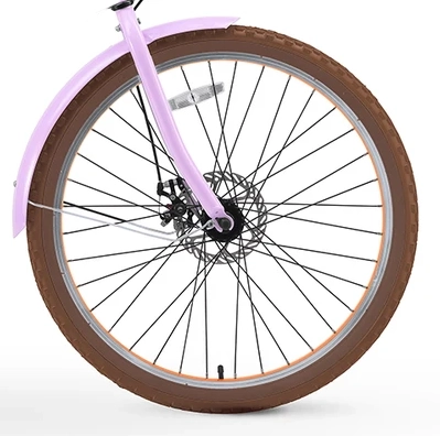 sixthreezero Around the Block Women's NEW 26" 500W 7-Speed Beach Cruiser Bicycle with Rear Rack