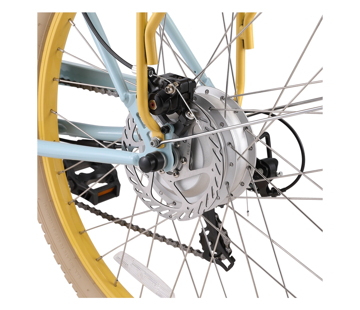 sixthreezero Around the Block Women's NEW 26" 500W 7-Speed Beach Cruiser Bicycle with Rear Rack