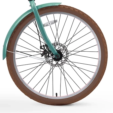 sixthreezero Around the Block Women's NEW 26" 500W 7-Speed Beach Cruiser Bicycle with Rear Rack